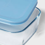 10pc (Set of 5) Glass Rectangle Meal Prep Set Blue - Room Essentials™