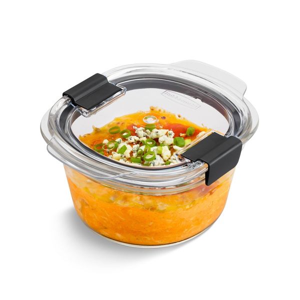 Rubbermaid 6pc Brilliance Glass Round Food Storage Container Set