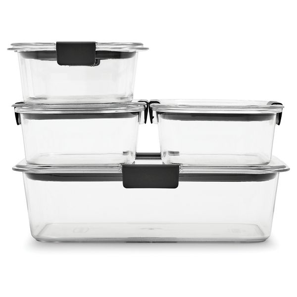 Rubbermaid 10pc Brilliance Leak Proof Food Storage Containers with Airtight Microwave & Freezer Safe