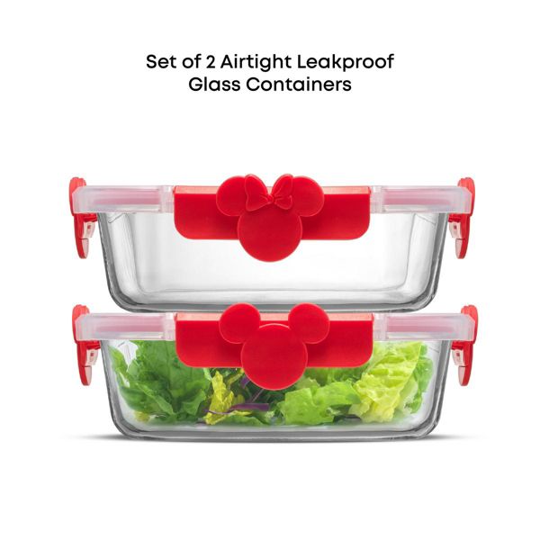 Mickey & Minnie Food Storage Black, set of 2