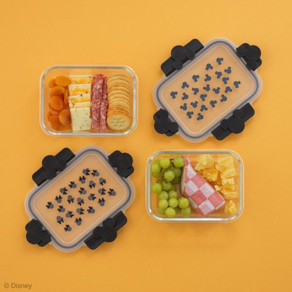 Mickey & Minnie Food Storage Black, set of 2