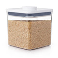 OXO POP 2.8qt Plastic Big Square Airtight Food Storage Container Clear: Dishwasher-Safe, Silicone Lid