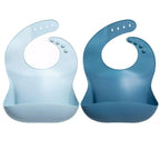 12pc Glass Baby Food Storage Jars, 4 Silicone Baby Spoons & 2 Silicone Bibs, Baby Mealtime Essentials – BPA-Free, Leakproof, and Dishwasher Safe