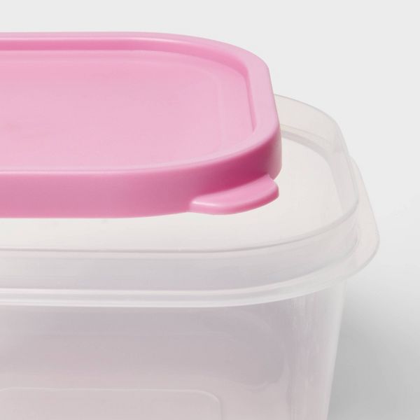 16pc (set of 8) Plastic Food Storage Container Set Blue - Room Essentials™