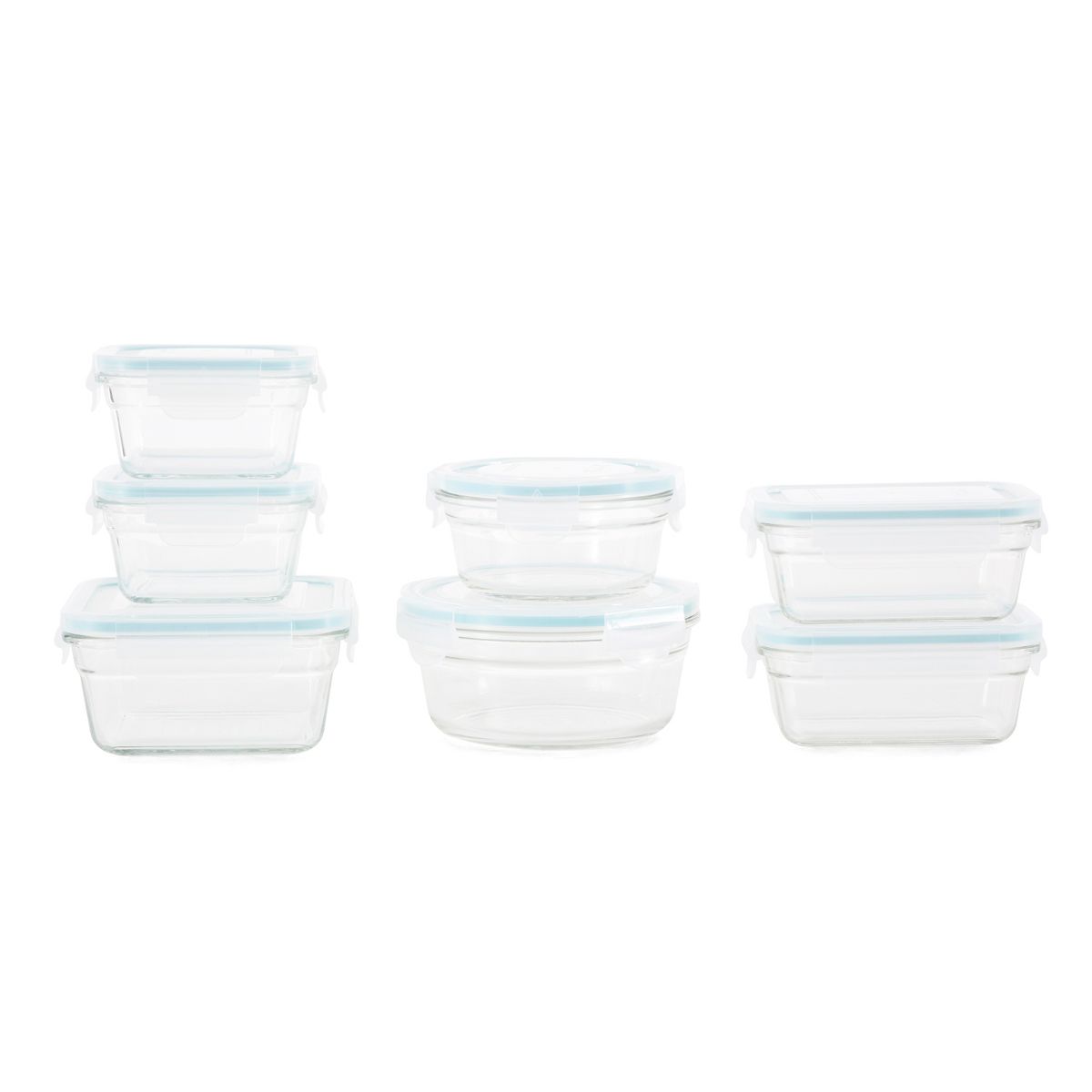 Glasslock 24 Piece Oven Microwave Safe Glass Food Storage Containers Set w/ Lids