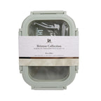 Lexi Home 15 oz. Brixton Oven Safe Porcelain Food Storage Container with Glass Lid in Sage Green