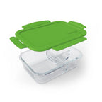 Bentgo 41oz Glass Leak-proof Lunch Box with Plastic Lid - Gray: Food Storage, Stain & Odor-Resistant, Dishwasher Safe