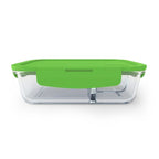 Bentgo 41oz Glass Leak-proof Lunch Box with Plastic Lid - Gray: Food Storage, Stain & Odor-Resistant, Dishwasher Safe
