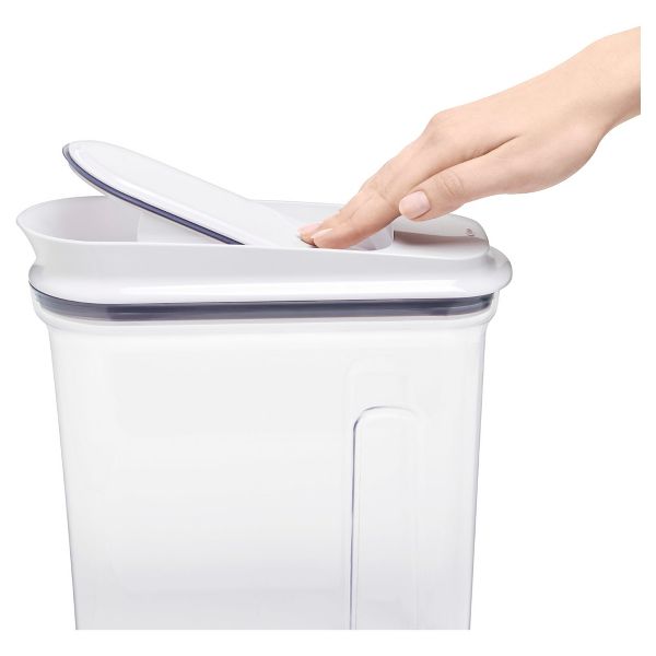 OXO POP 3.4qt Airtight Medium Cereal Dispenser:Food Storage Container with Easy-Pour Spout & Ergonomic Grip