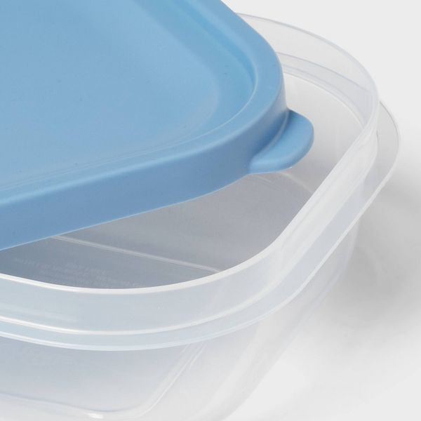 6pc (Set of 3) Plastic Food Storage Container Set Blue - Room Essentials™