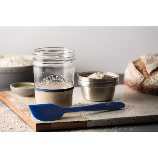 Kilner Sourdough Starter Set, 2 Glass Jars with Spatula and Measuring Markers