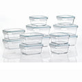 Glasslock 24 Piece Oven Microwave Safe Glass Food Storage Containers Set w/ Lids