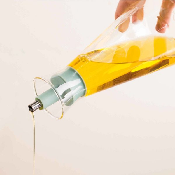 BergHOFF LEO Glass Oil Dispenser 0.57 qt., Air-tight Lid, Drip-free Spout