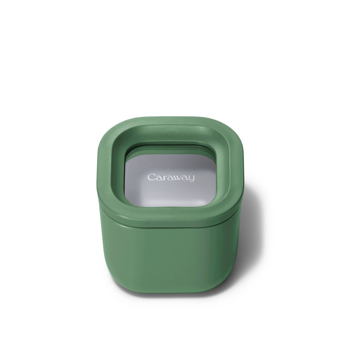 Caraway Home Mini Square Food Storage Container Cream