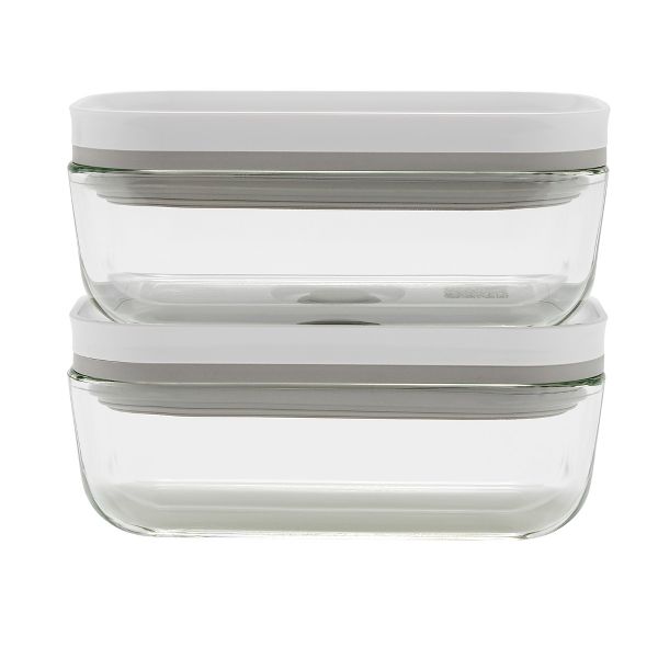 ZWILLING Fresh & Save 2-pc Glass Airtight Food Storage Container, Meal Prep Container - Large