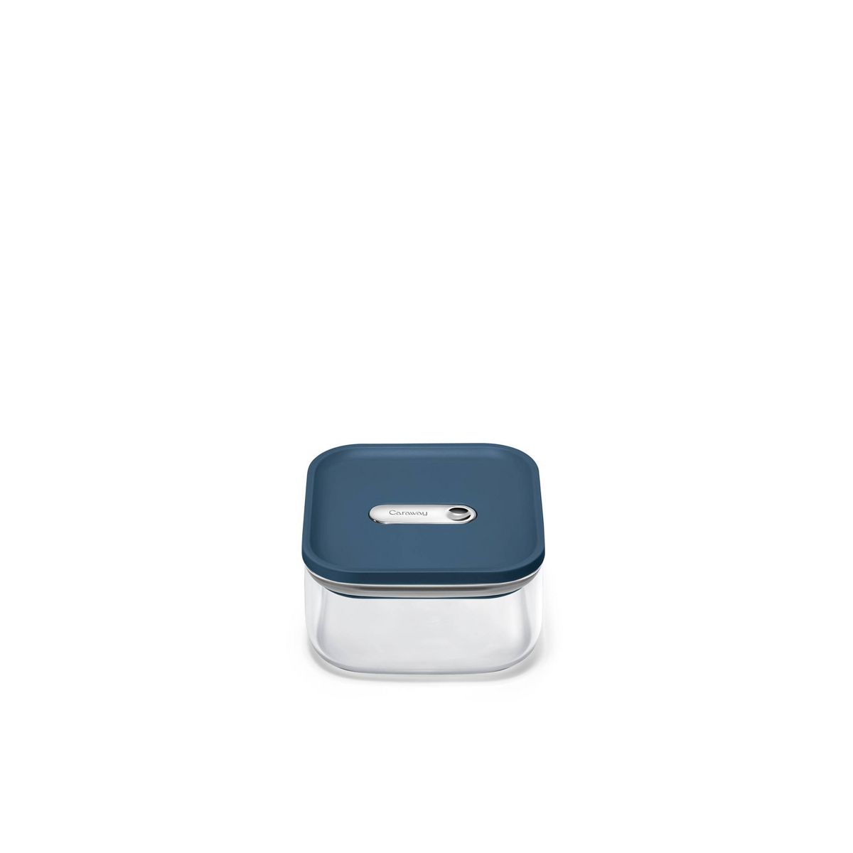 Caraway Home Small Glass Airtight Container Cream