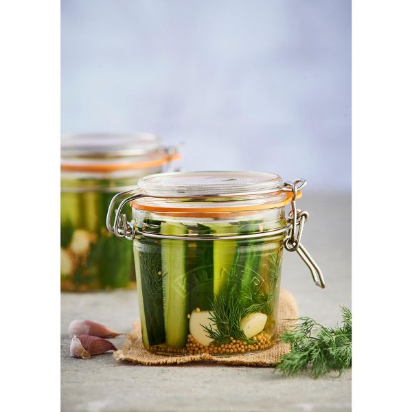 Kilner Round Clip Top Jar for Canning and Food Storage, 102 Ounce