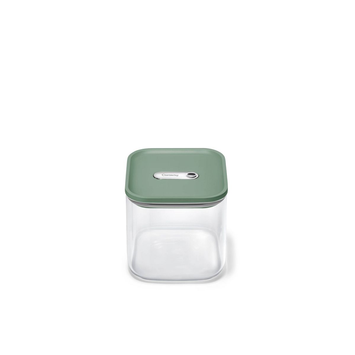 Caraway Home Medium Glass Airtight Container Cream