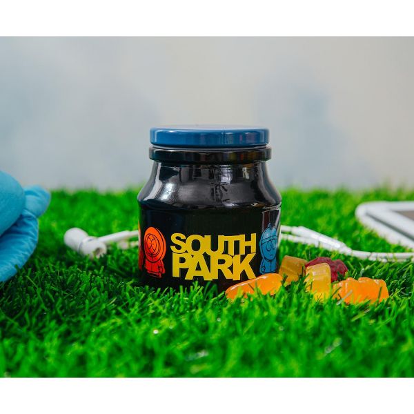 Silver Buffalo South Park Characters Glass Storage Jar With Lid | Holds 5 Ounces