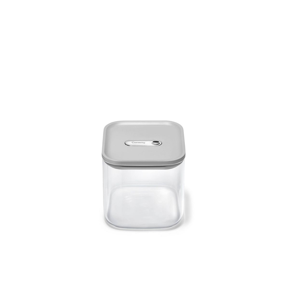 Caraway Home Medium Glass Airtight Container Cream
