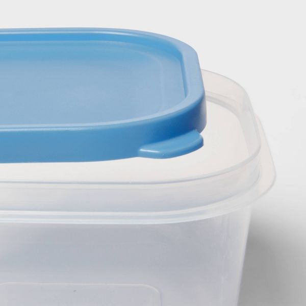 16pc (set of 8) Plastic Food Storage Container Set Blue - Room Essentials™