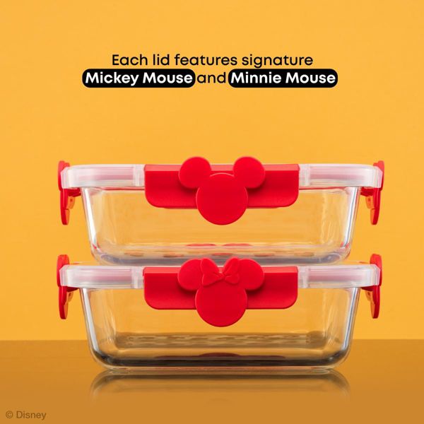 Mickey & Minnie Food Storage Black, set of 2