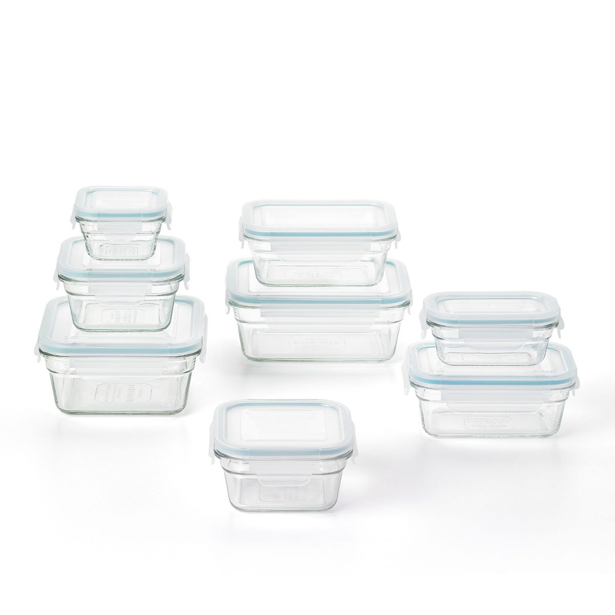 Glasslock 24 Piece Oven Microwave Safe Glass Food Storage Containers Set w/ Lids