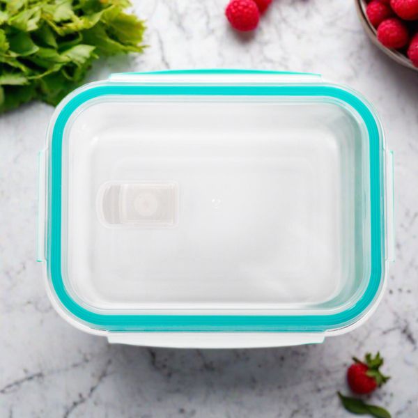 Lexi Home 35 oz. Glass Meal Prep Container with Locking Lid