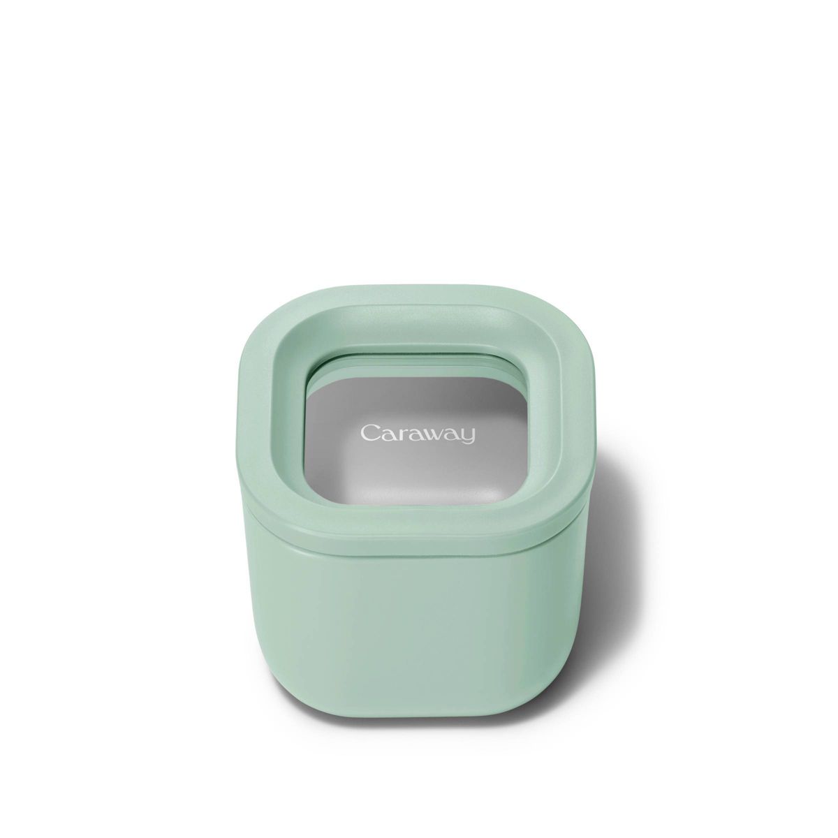 Caraway Home Mini Square Food Storage Container Cream