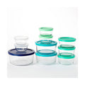 Anchor Hocking 20pc Glass SnugFit Food Storage Container Set: Oven & Freezer Safe, Microwave Safe Without Lid, Dishwasher Safe