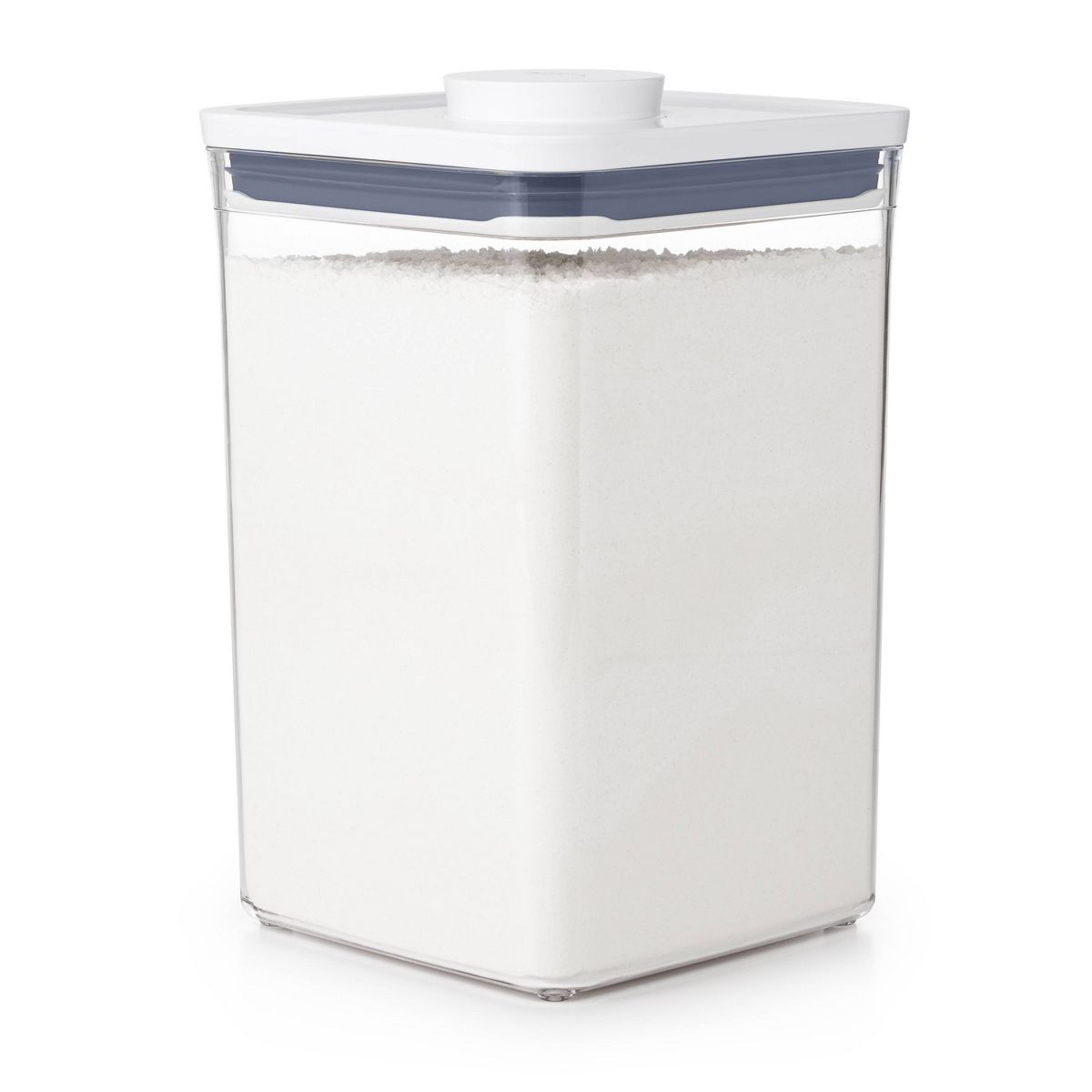 OXO POP 4.4qt Plastic Big Square Airtight Food Storage Container Clear: Dishwasher-Safe, Silicone Lid