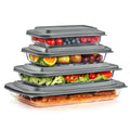 Sorbus 8-Piece Deep Glass Baking Dish Set with Lids - Versatile, Durable, Oven-Safe, & Dishwasher-Safe for Easy Baking, Storing, & Serving