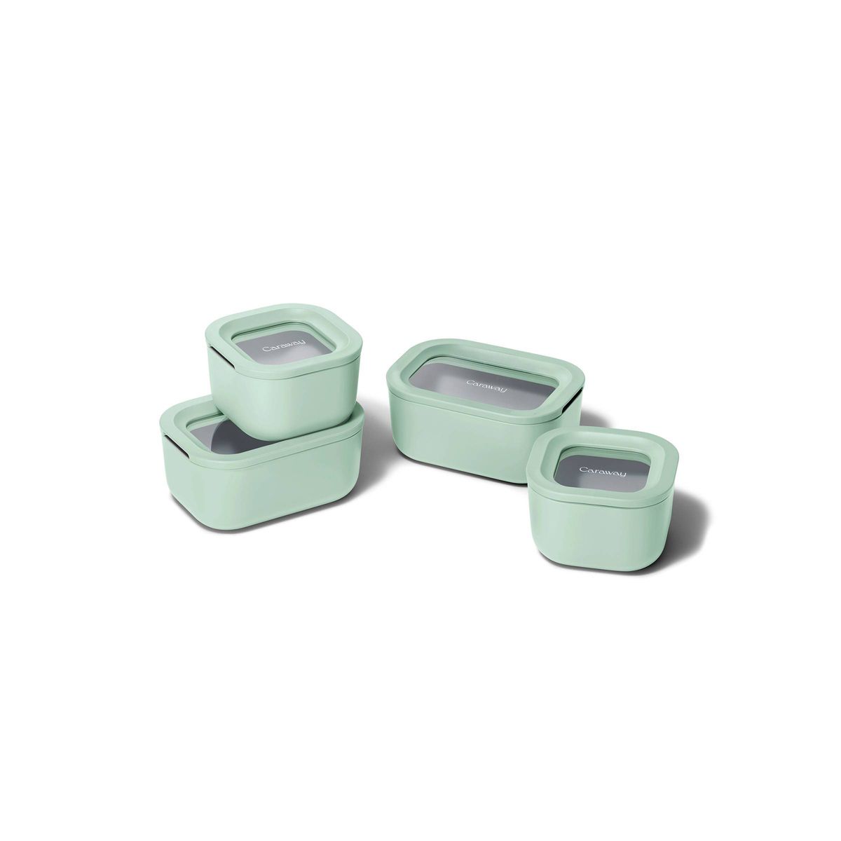Caraway Home 9pc Mini Food Storage Set Cream