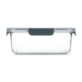 Ello Color Lock 9c Rectangle Glass Food Storage Container Platinum