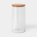64 oz Canister Wood Top Tall Clear - Threshold™