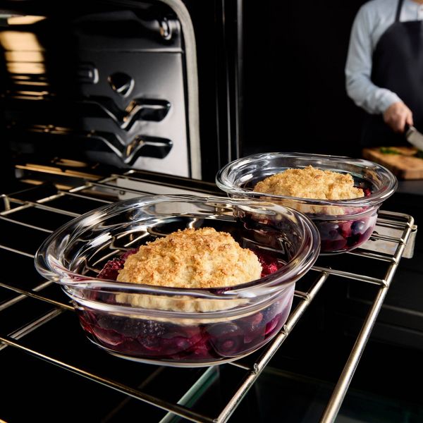 Rubbermaid 6pc Brilliance Glass Round Food Storage Container Set
