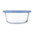 Ello Everyday 4.5c Round Glass Food Storage container Elemental Blue
