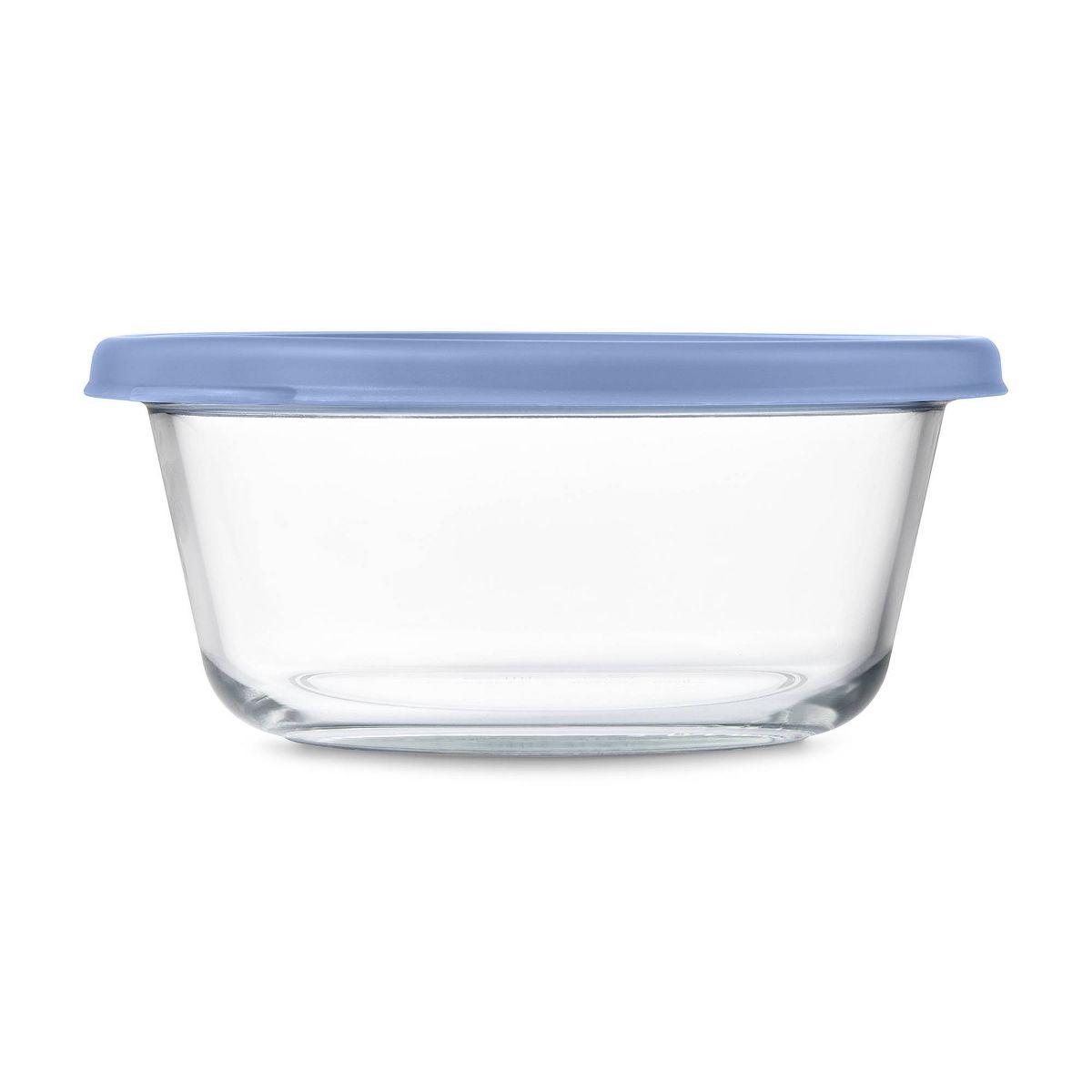 Ello Everyday 4.5c Round Glass Food Storage container Elemental Blue