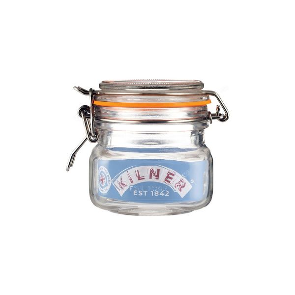Kilner Square Clip Top Jar for Canning and Food Storage, 102 Ounce