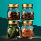 Bormioli Rocco Quattro Stagioni 17oz Glass Preserving Jars, Set of 6 - Wide Mouth Airtight, Twist Top Mason Jars