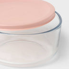 4pc (set of 2) 4c Round Glass Food Storage Container Set Blue - Room Essentials™