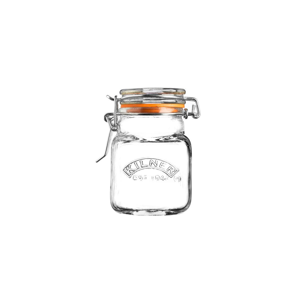 Kilner Square Clip Top Jar for Canning and Food Storage, 102 Ounce