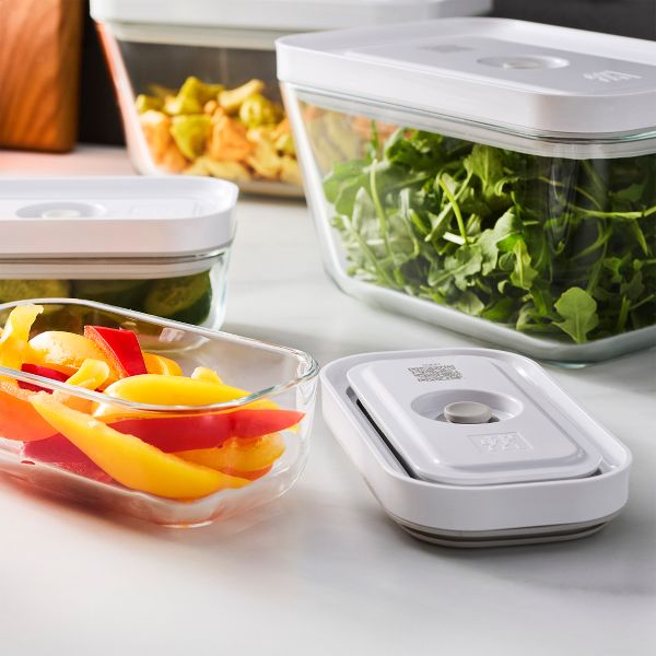ZWILLING Fresh & Save Vacuum Glass 4-pc box Set, 2 x S, 2 x L containers
