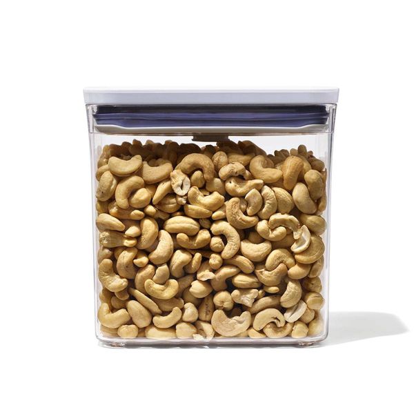 OXO POP 1.7qt Plastic Rectangle Tall Airtight Food Storage Container Clear: Dishwasher-Safe Pantry Organizer