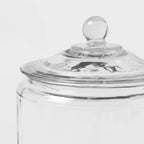 138oz Glass Jar and Lid - Threshold™: Clear Glass Container, Cookie & Candy Storage, Hand Wash, 9.54" Height