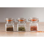 Kilner Square Clip Top Jar for Canning and Food Storage, 102 Ounce