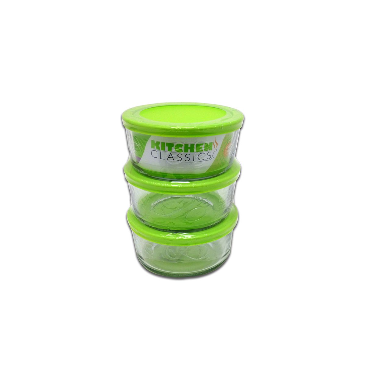 Kitchen Classics 4 cups Clear Food Storage Container Set 3 pk (Case of 3)