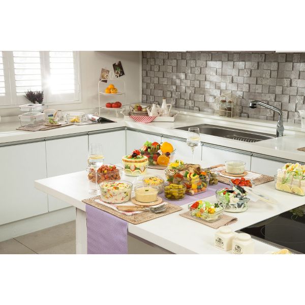 Glasslock 24 Piece Oven Microwave Safe Glass Food Storage Containers Set w/ Lids