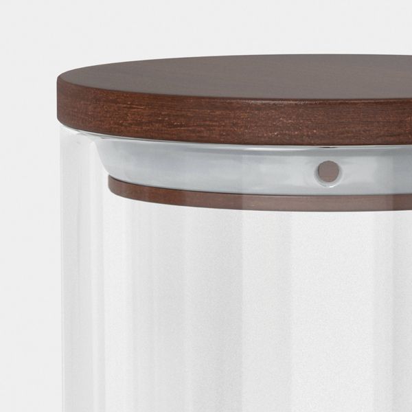 Dark Wood Top Small Spice Container Clear - Threshold™