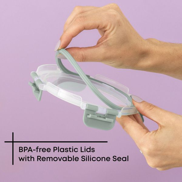 12 Glass Storage Containers (Blushy Pink)